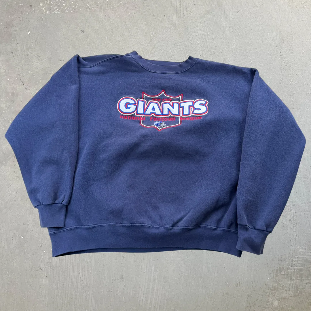 J- Vintage New York Giants NFL Majestic Embroidered Text Crewneck - XL sold by HG Vintage