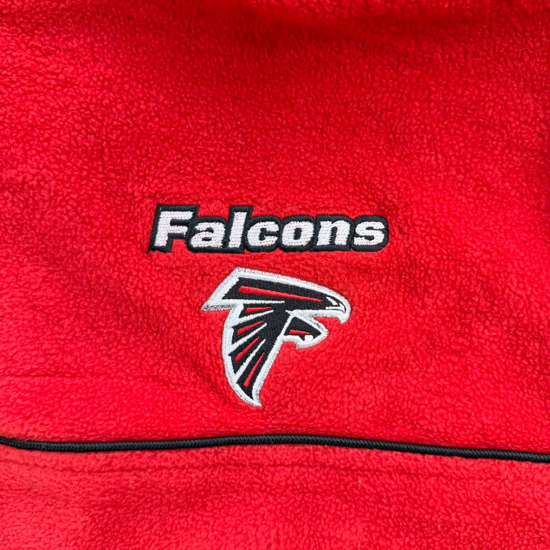 J- Vintage Atlanta Falcons NFL Embroidered Logo Quarter Zip Polar Fleece - 2XL sold by HG Vintage product image thumbnail 2