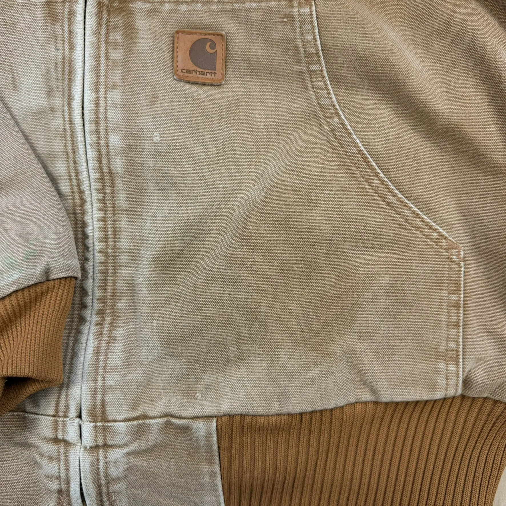 F- Vintage Carhartt Brown Hooded Active Work Jacket - L Tall sold by HG Vintage product image thumbnail 4