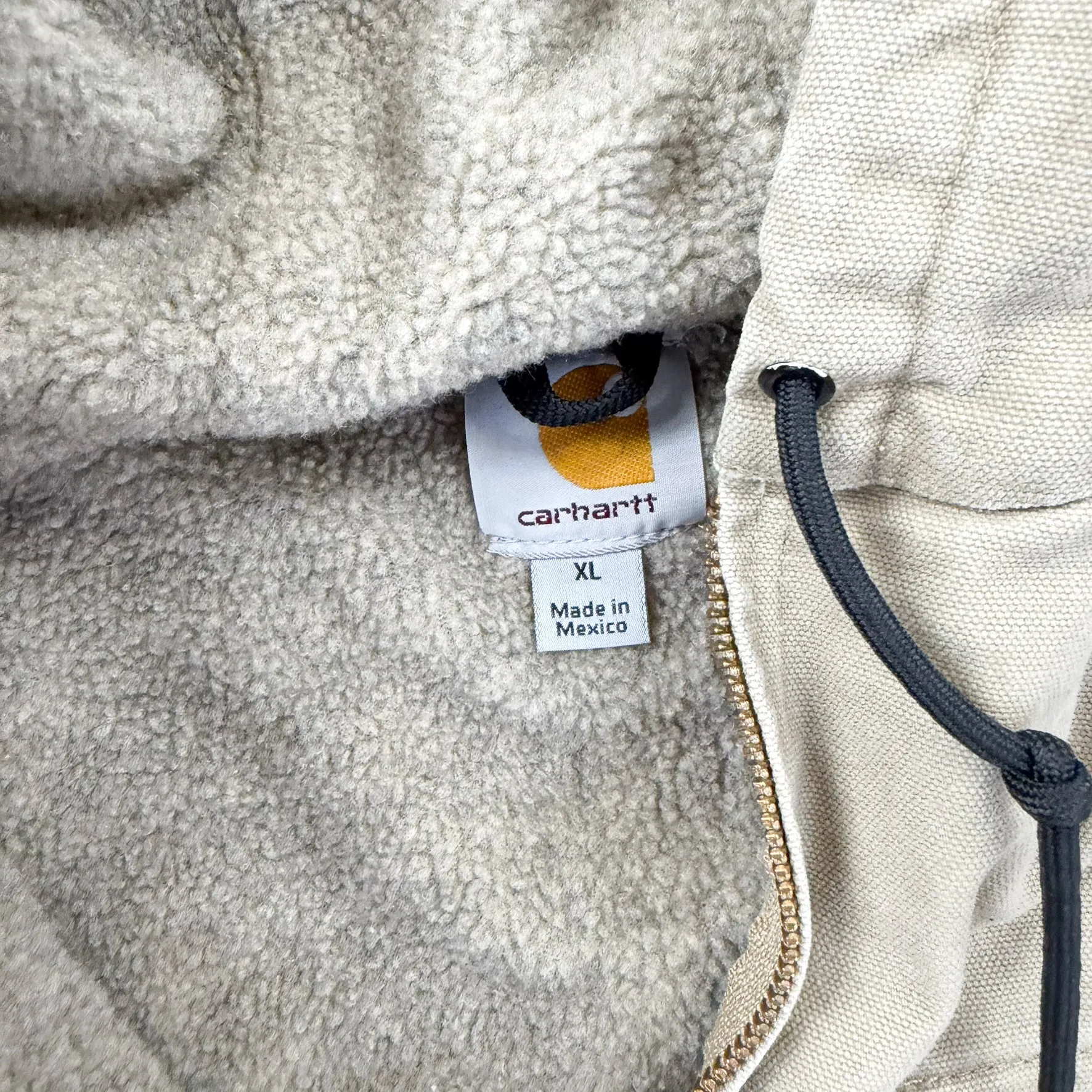 F- Vintage Carhartt Light Tan Hooded Work Jacket - XL sold by HG Vintage product image thumbnail 3