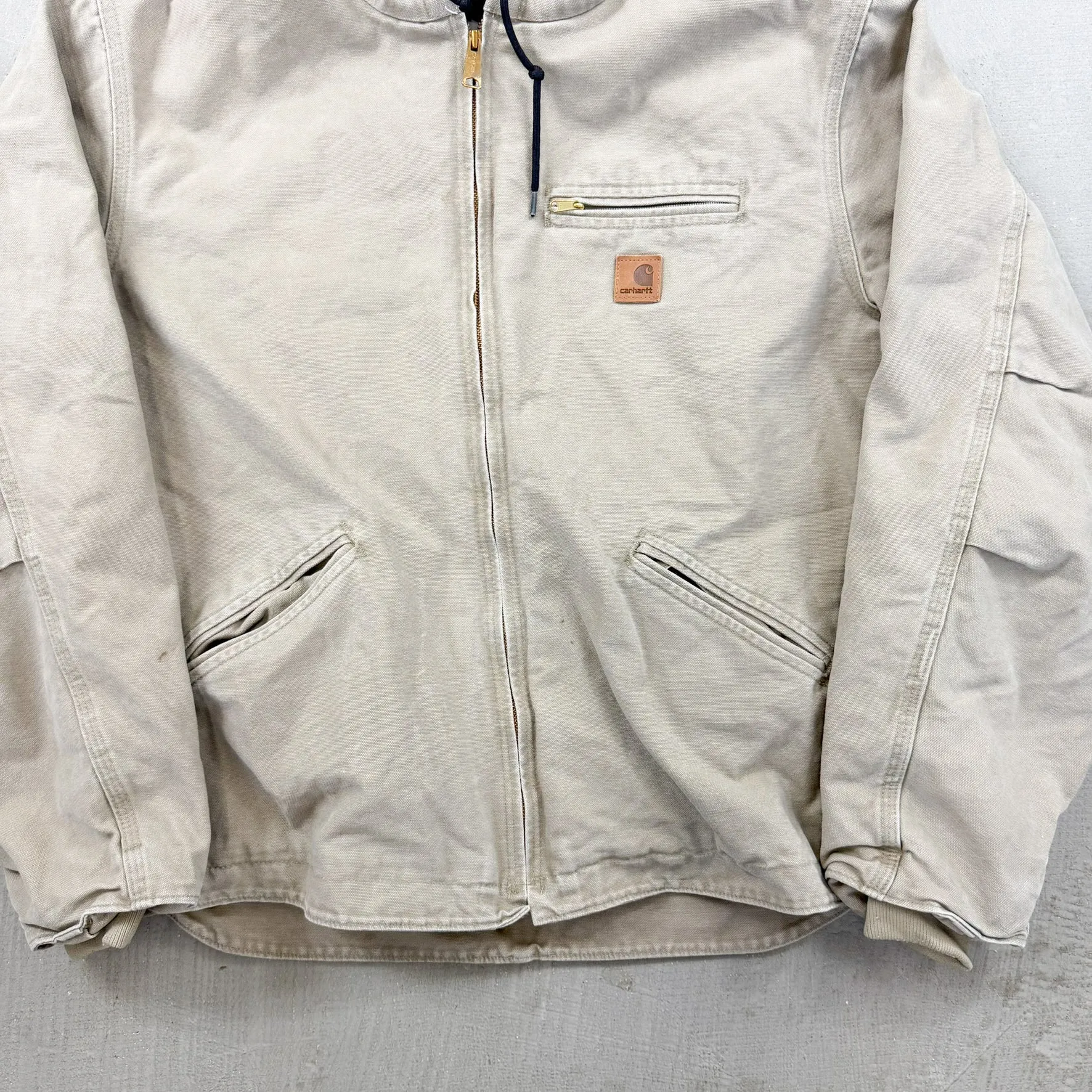 F- Vintage Carhartt Light Tan Hooded Work Jacket - XL sold by HG Vintage product image thumbnail 4