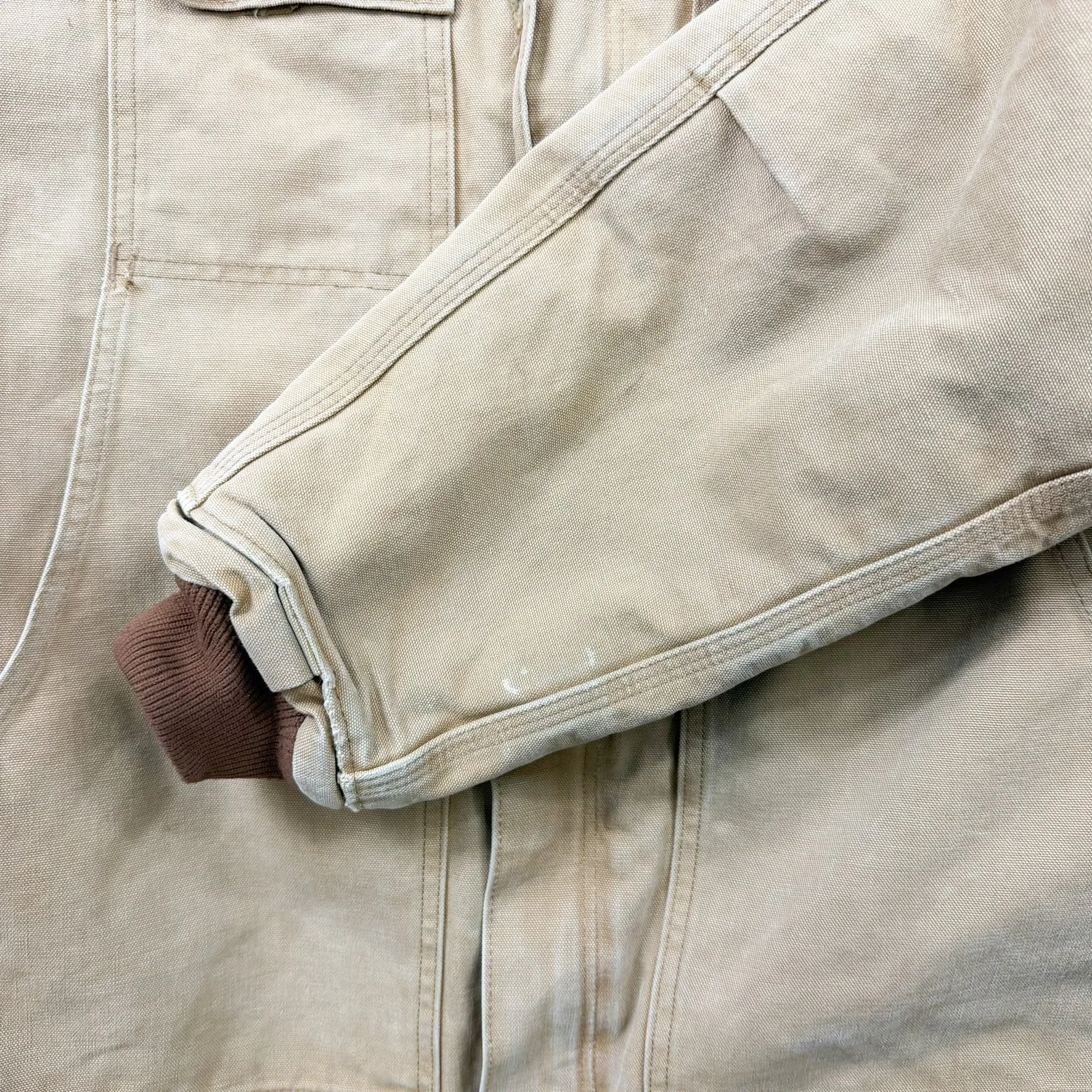 F- Vintage Carhartt Quilt Lined Dark Tan Work Jacket - L sold by HG Vintage product image thumbnail 4