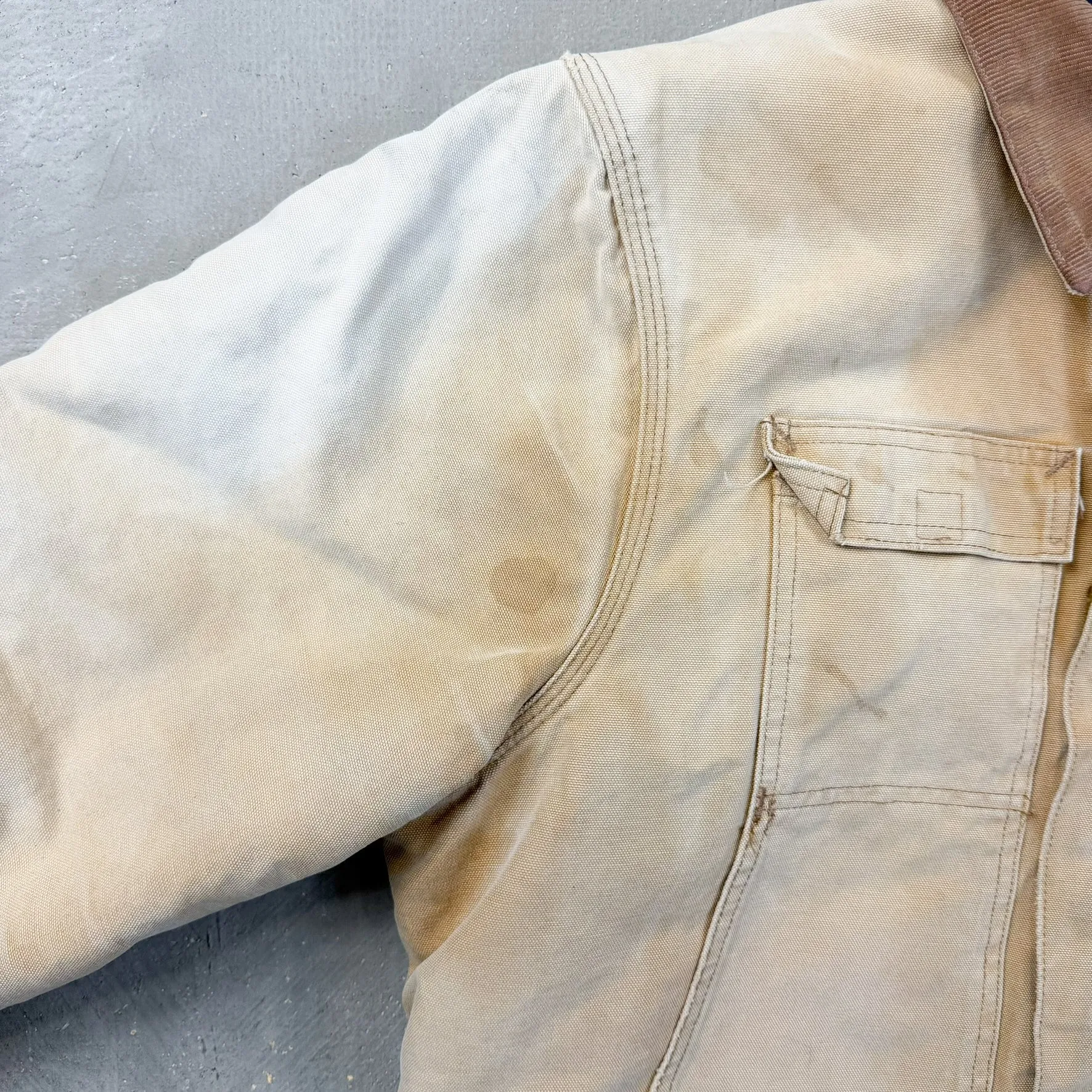 F- Vintage Carhartt Quilt Lined Tan Work Jacket - L sold by HG Vintage product image thumbnail 5