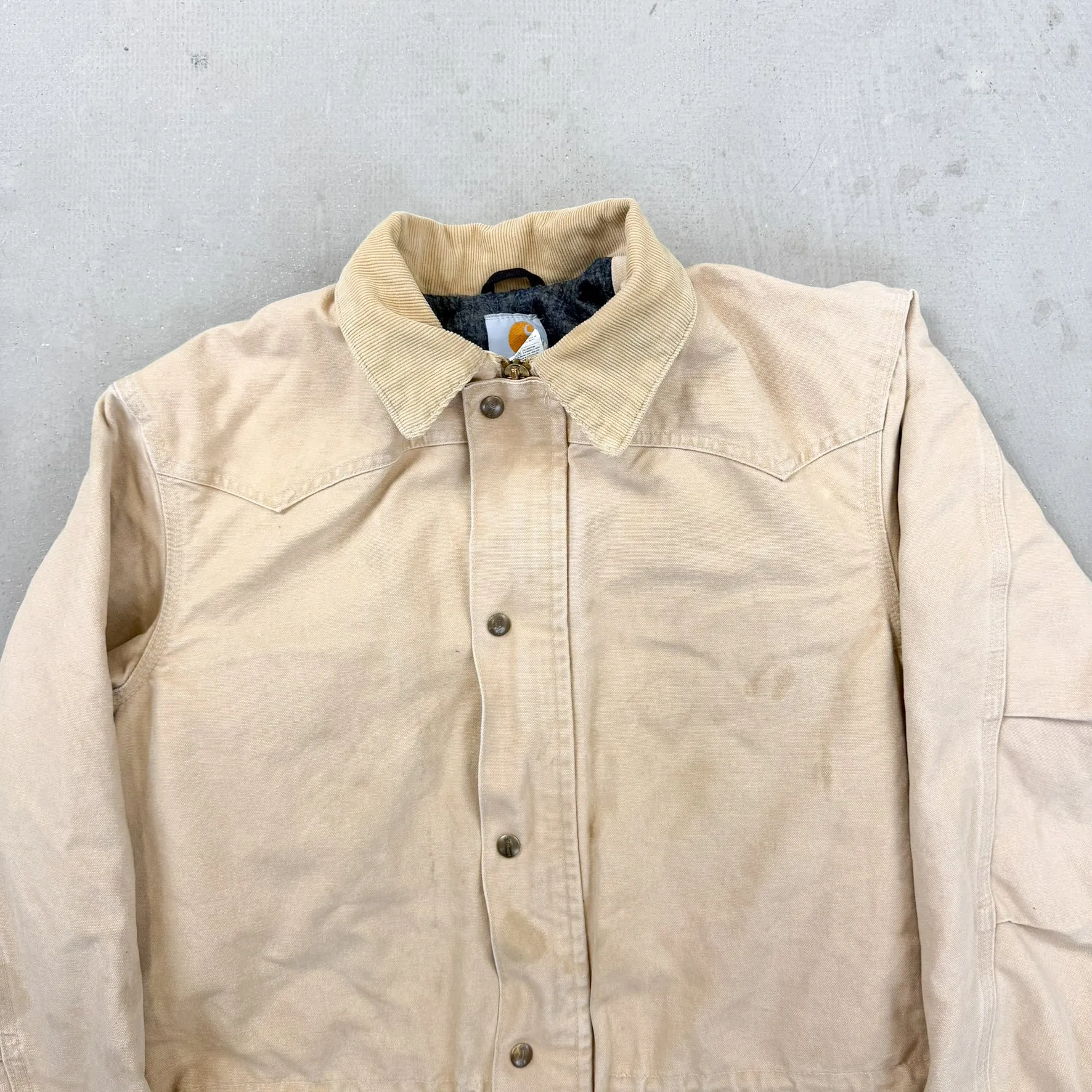 F- Vintage Carhartt Blanket Lined Tan Chore Work Jacket - S sold by HG Vintage product image thumbnail 2