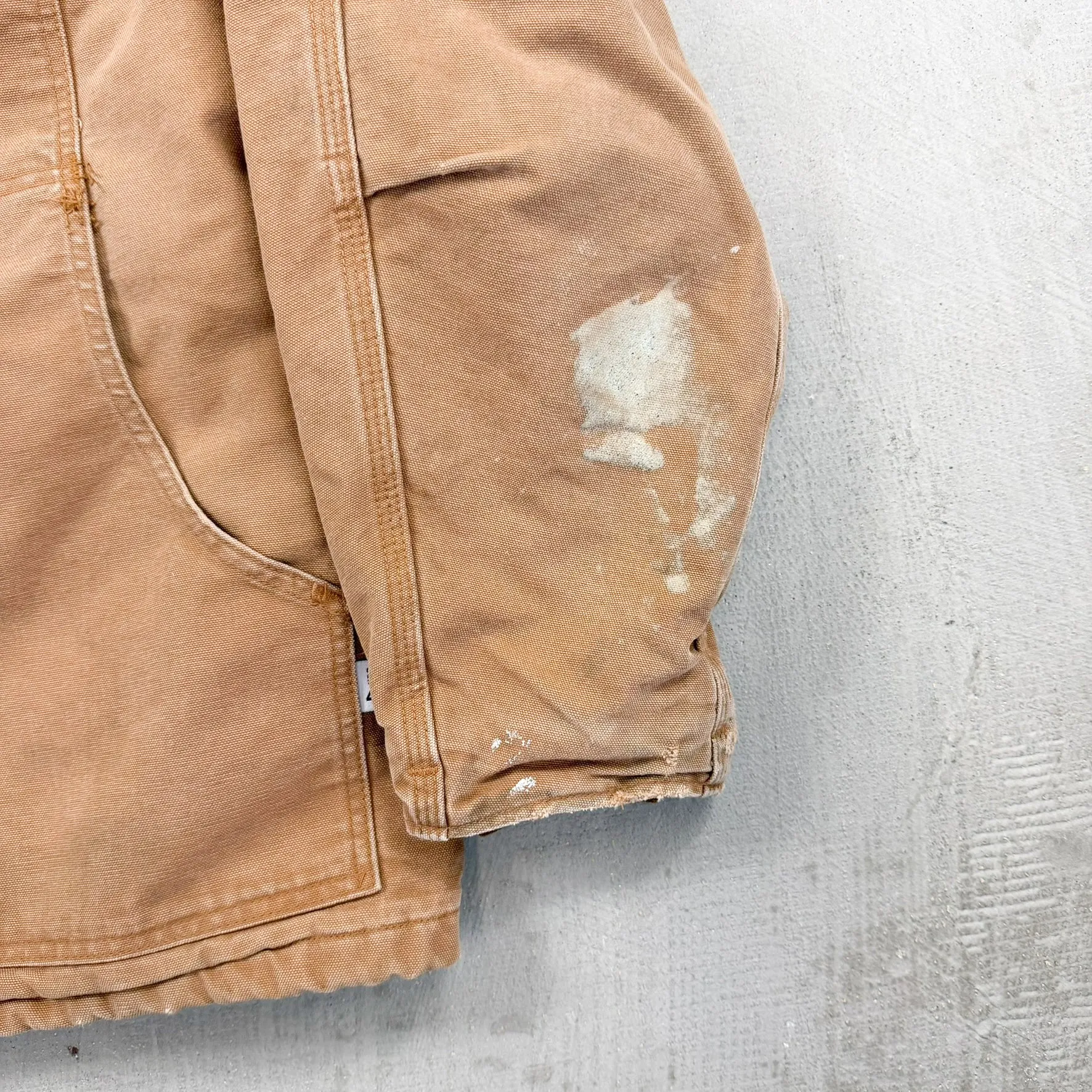 F- Vintage Carhartt Quilt Lined Brown Fire Resistant Work Jacket - L sold by HG Vintage product image thumbnail 5