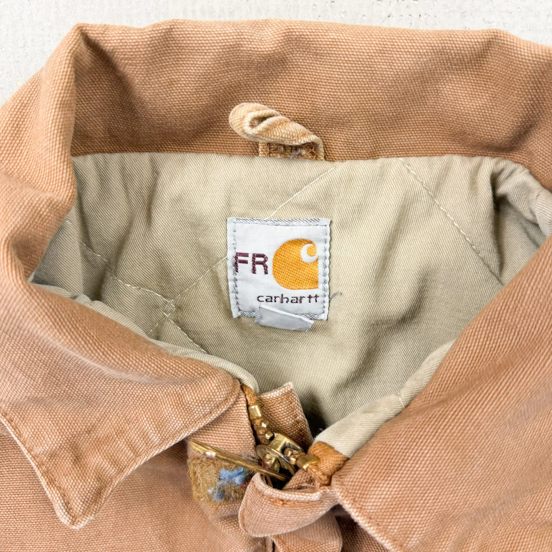F- Vintage Carhartt Quilt Lined Brown Fire Resistant Work Jacket - L sold by HG Vintage product image thumbnail 3