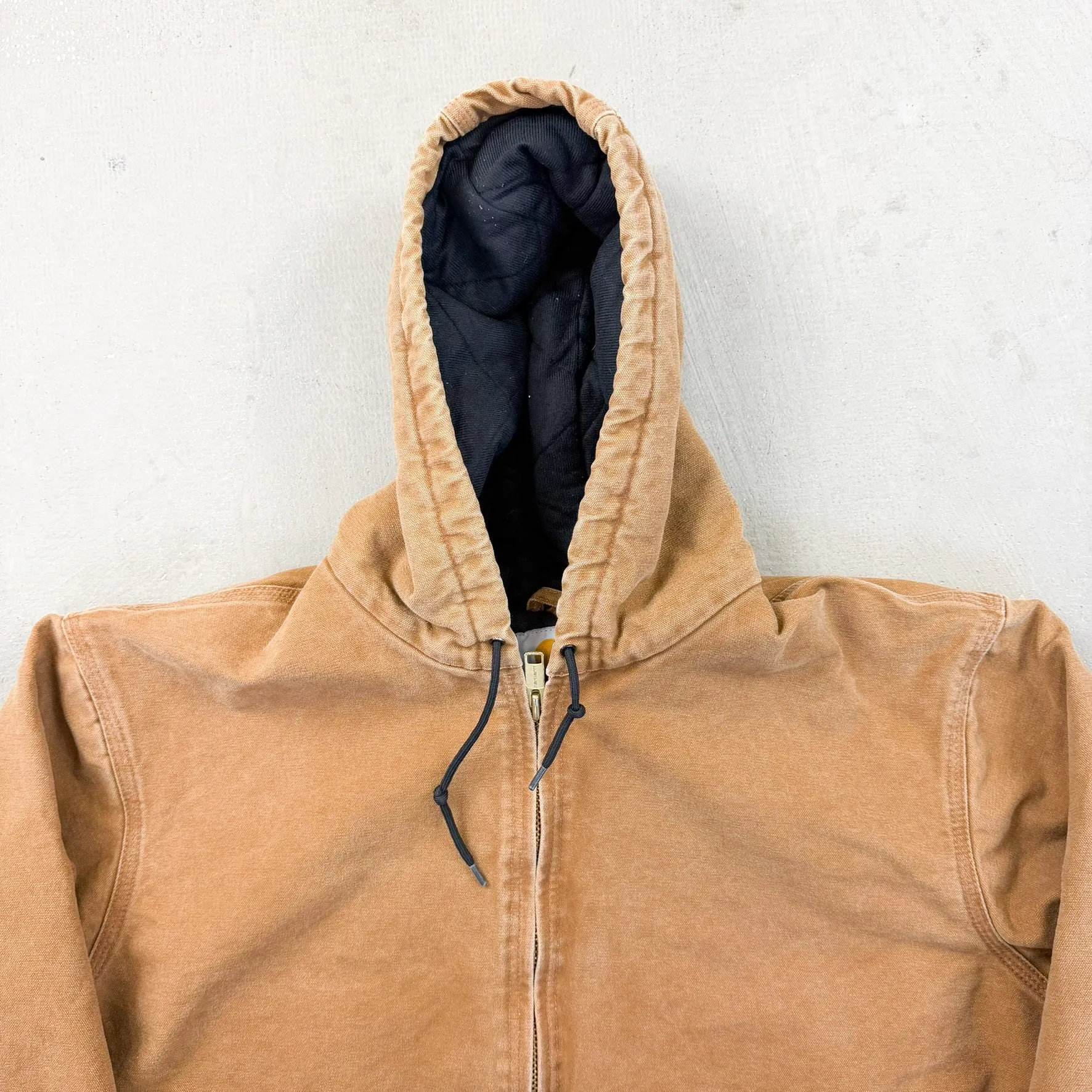 F- Vintage Carhartt Quilt Lined Brown Active Hooded Work Jacket - XL sold by HG Vintage product image thumbnail 2