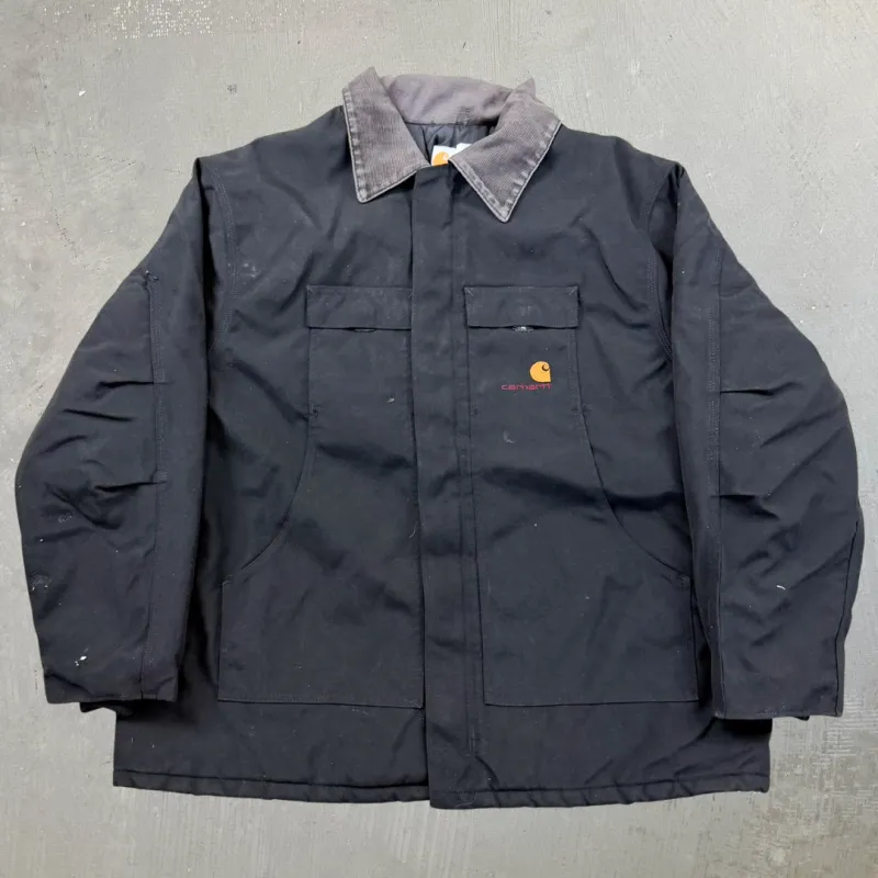 F- Vintage Carhartt Quilt Lined Black Workwear Winter Jacket - 2XL sold by HG Vintage