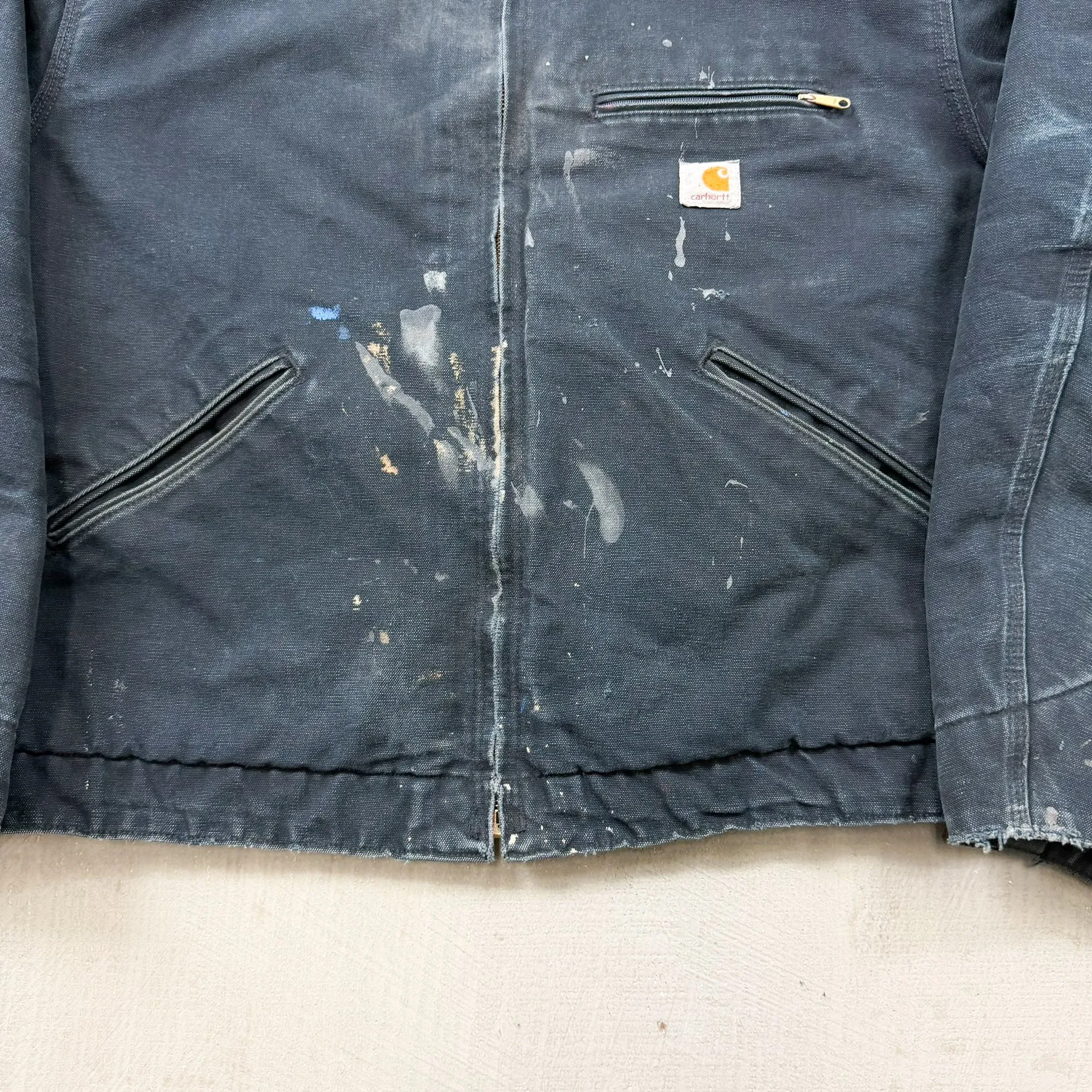 F- Vintage Carhartt Made In USA Blanket Lined Black Detroit Workwear Jacket - XL sold by HG Vintage product image thumbnail 5