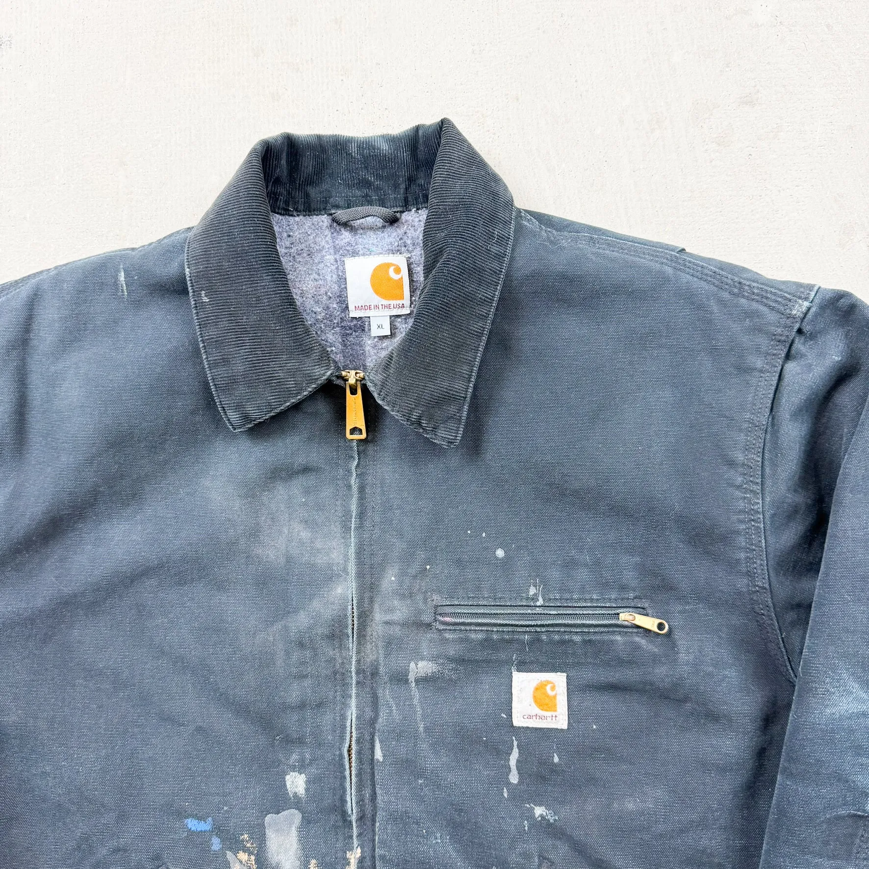 F- Vintage Carhartt Made In USA Blanket Lined Black Detroit Workwear Jacket - XL sold by HG Vintage product image thumbnail 2