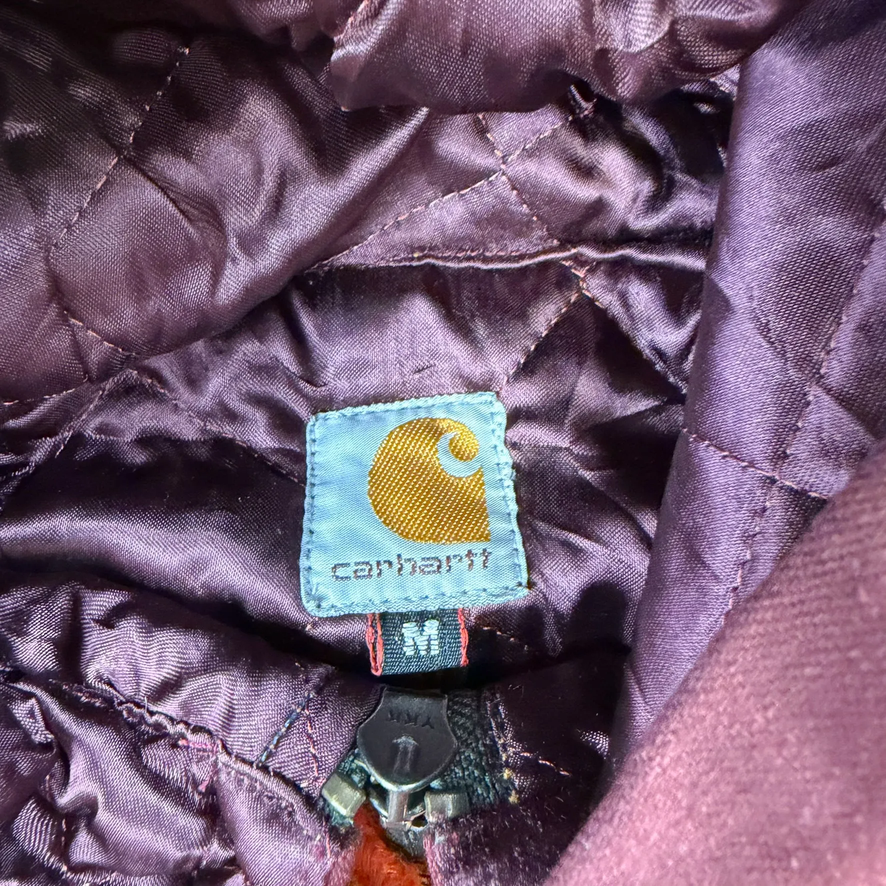 J- Carhartt Reworked Navy/Maroon Hooded Jacket - M sold by HG Vintage product image thumbnail 4