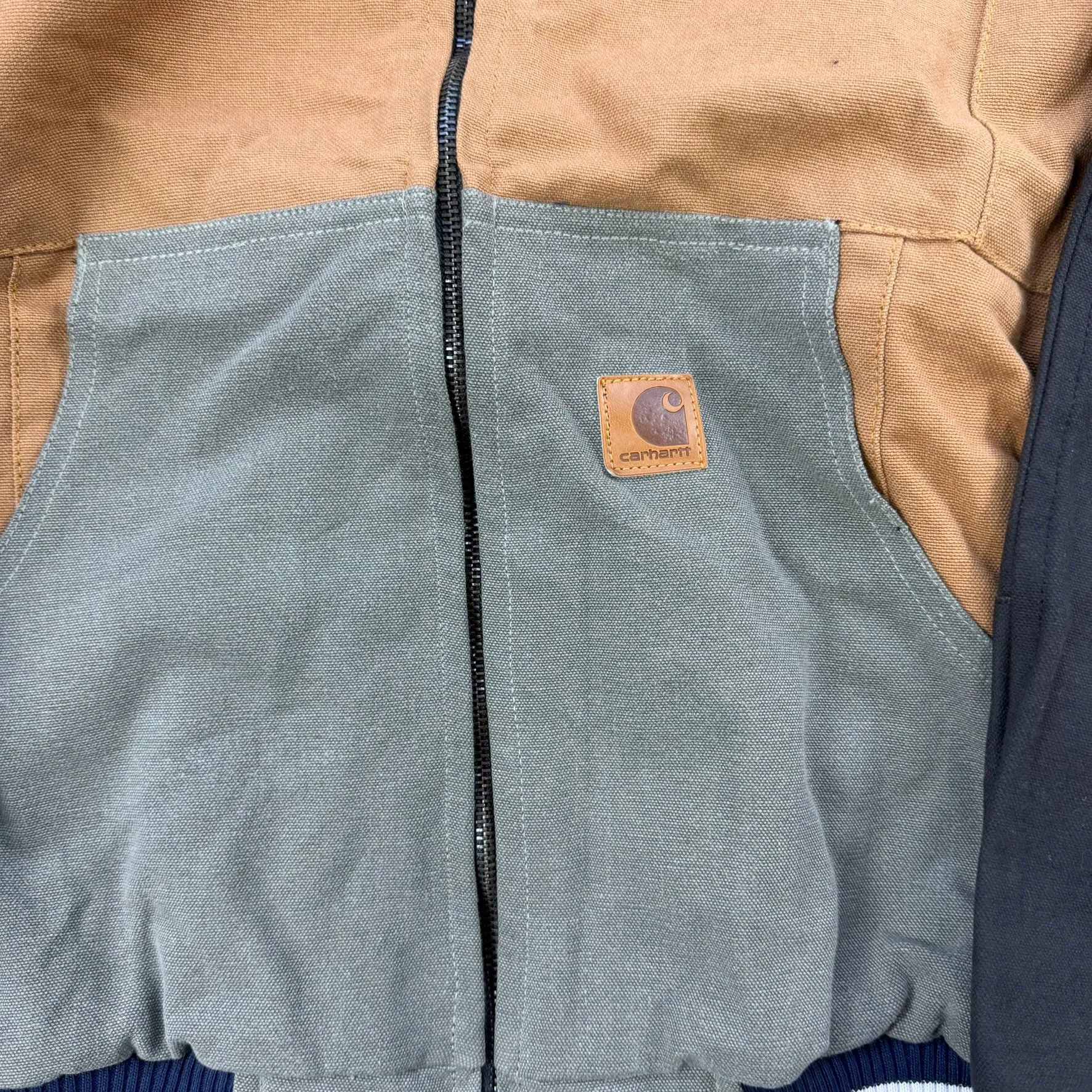 J- Carhartt Reworked Black/Brown Hooded Jacket - M sold by HG Vintage product image thumbnail 2