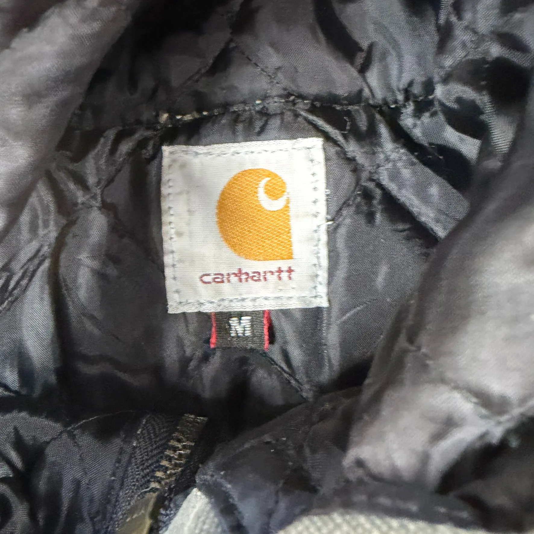 J- Carhartt Reworked Black/Brown Hooded Jacket - M sold by HG Vintage product image thumbnail 3