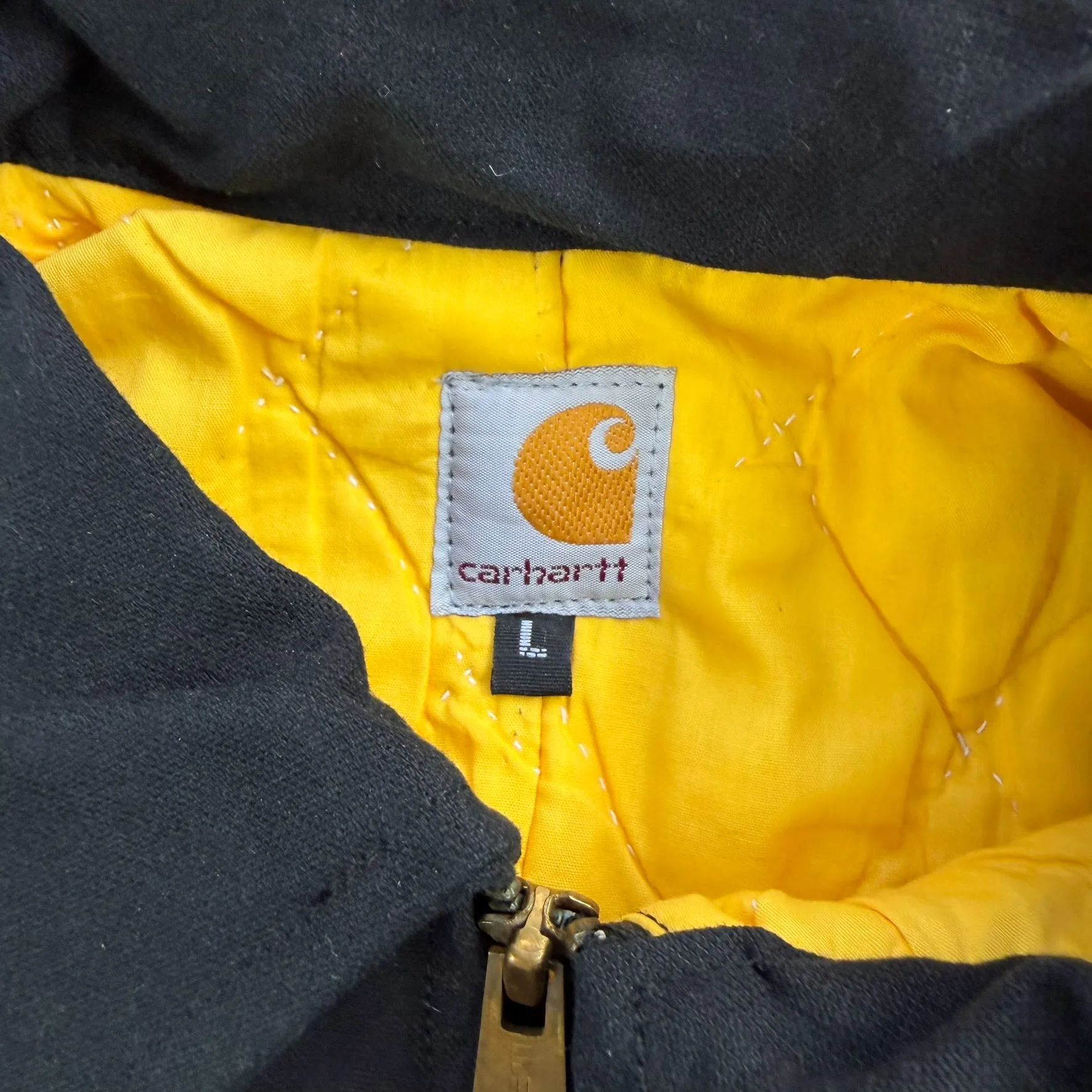 J- Carhartt Reworked Black Collared Jacket - L sold by HG Vintage product image thumbnail 3