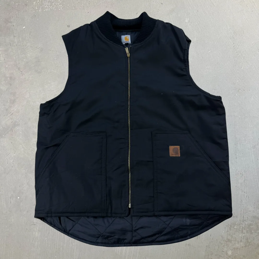 J- Carhartt Reworked Black Work Vest - L sold by HG Vintage