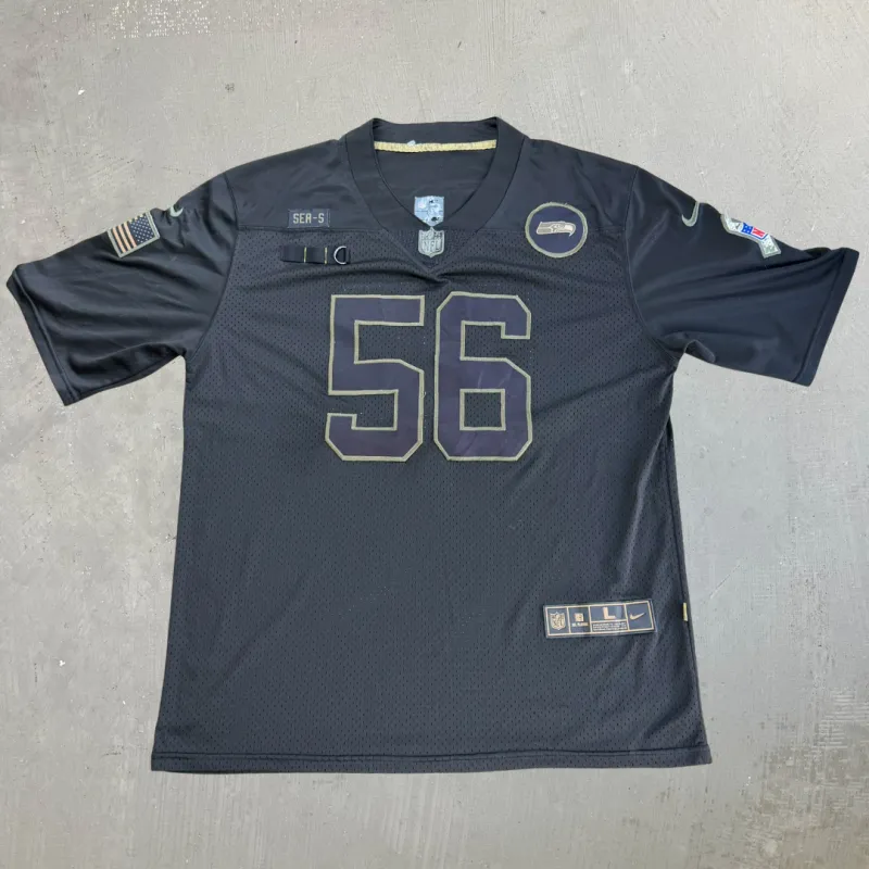 J- Vintage Seattle Seahawks Veterans NFL Nike Jordyn Brooks Football Jersey - L made by HG Vintage