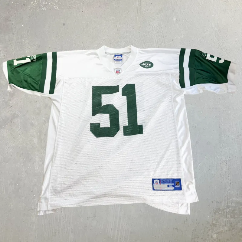 J- Vintage New York Jets NFL Reebok Jonathan Vilma Football Jersey - XL made by HG Vintage