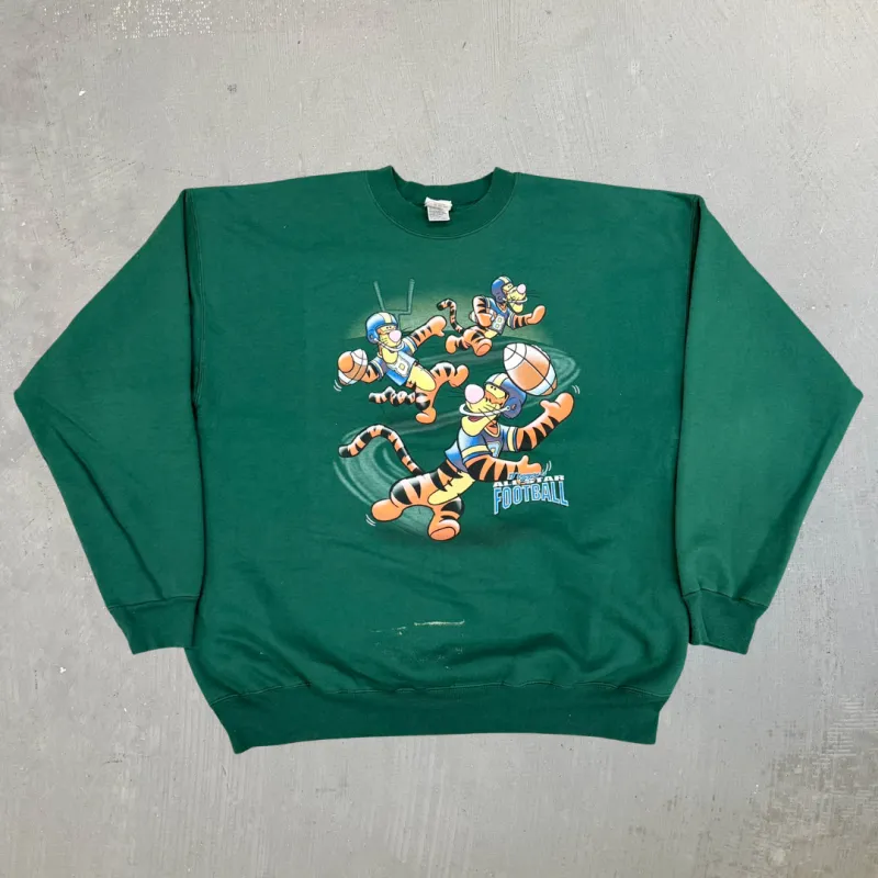 J- Vintage Disney Tigger All Star Football Graphic Crewneck - XL made by HG Vintage