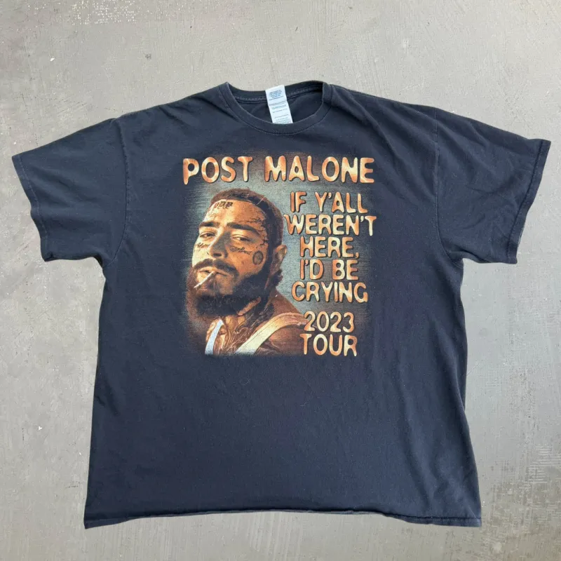 J- '23 Post Malone 2023 Tour Picture Tee - XL made by HG Vintage