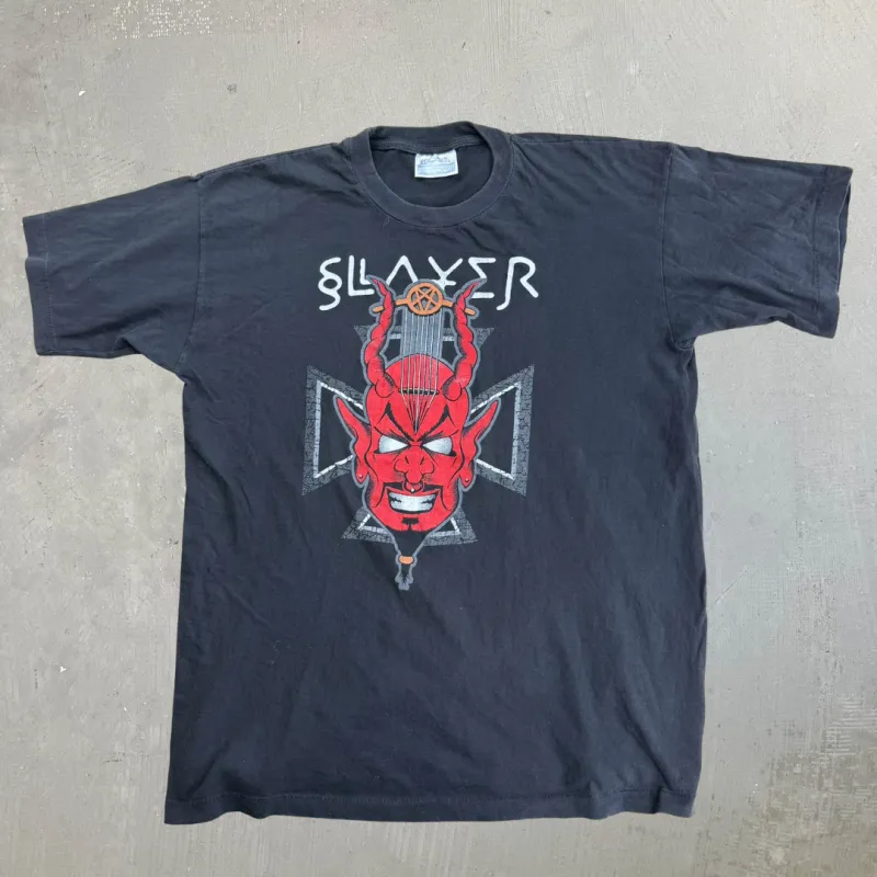 J- Vintage '98 Bootleg Slayer Diabolus In Musica Single Stitch Tee - XL made by HG Vintage