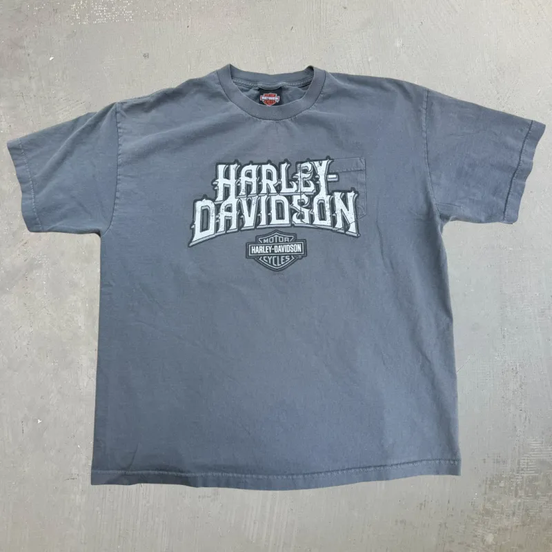 J- '17 Harley Davidson Washington Ut, Graphic Pocket Tee - XL sold by HG Vintage