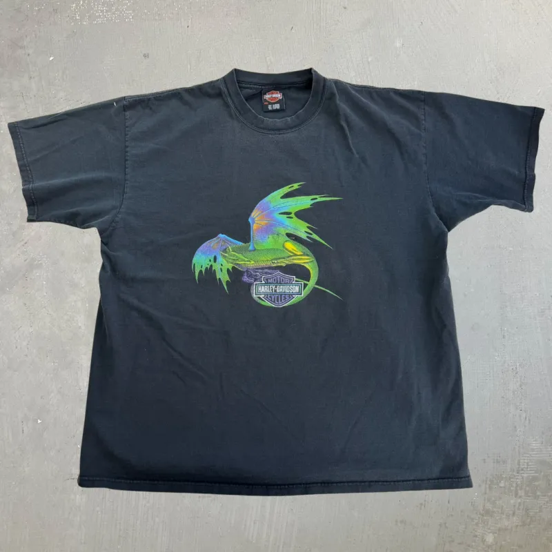 J- Vintage Harley Davidson Cancun Mexico Dragon Graphic Tee - 2XL sold by HG Vintage