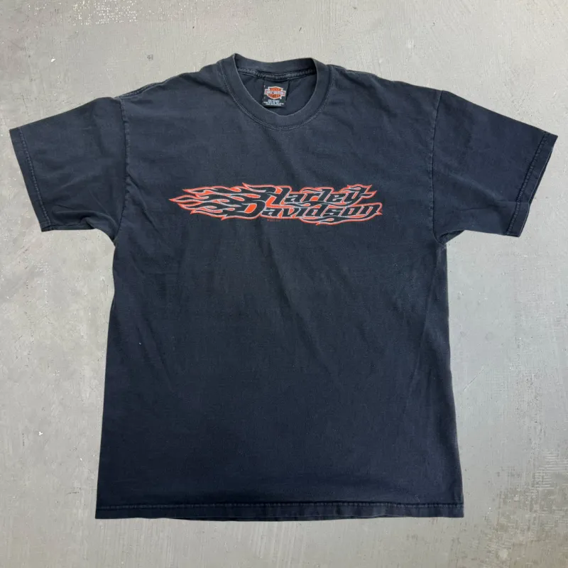 J- Vintage '01 Harley Davidson Las Vegas Graphic Made In USA Tee - L sold by HG Vintage