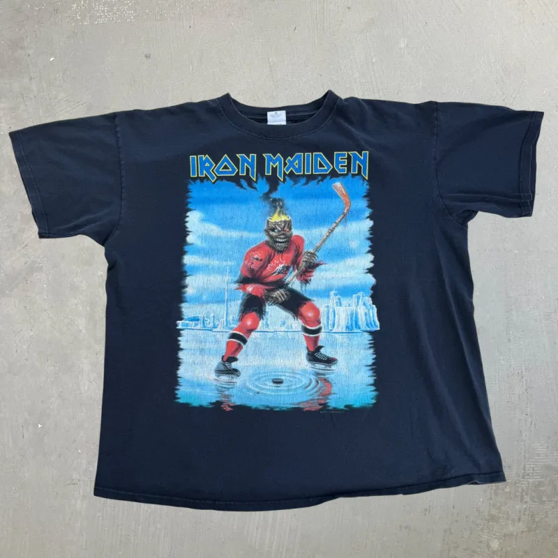 J- Vintage '08 Iron Maiden Somewhere Back In Time Tour Canada Leg Graphic Tee - XL made by HG Vintage