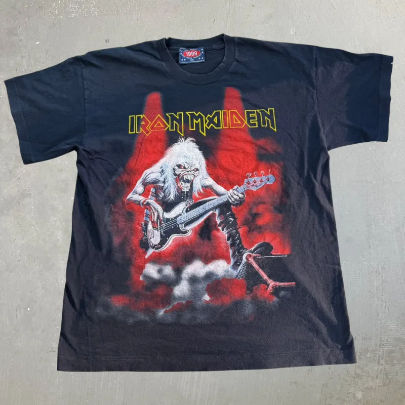 J- Vintage '93 Iron Maiden Fear Of The Dark Tour Made In USA Single Stitch Tee - 2XL made by HG Vintage