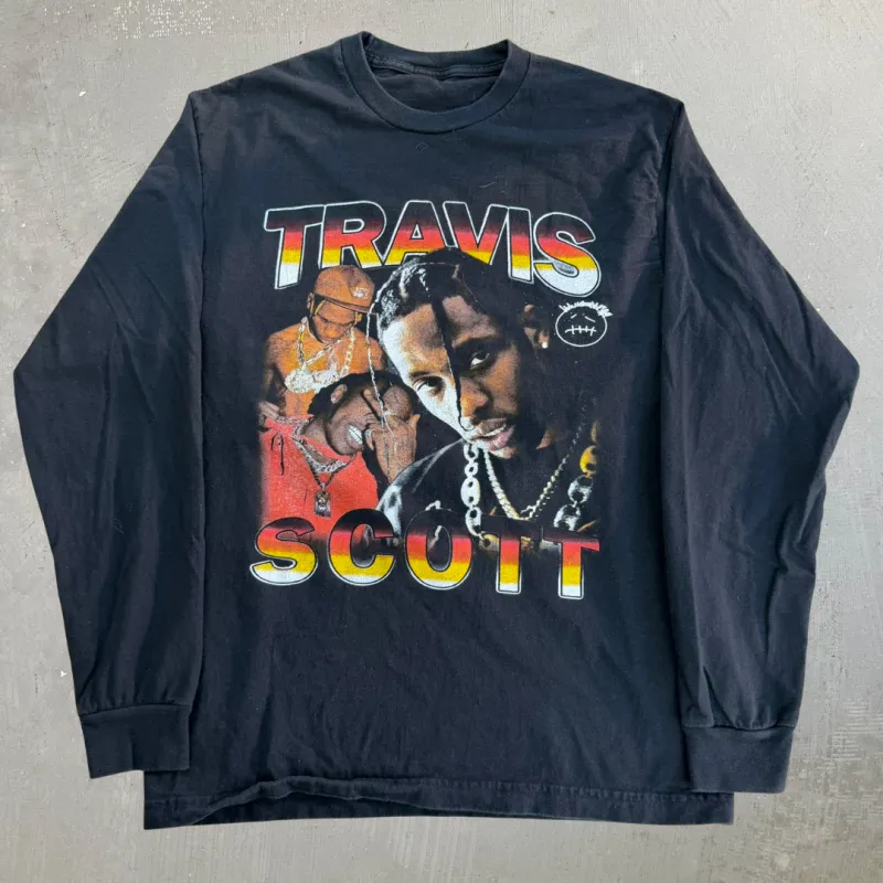 J- '23 Travis Scott Circus Maximus Long Sleeve Tee - M made by HG Vintage