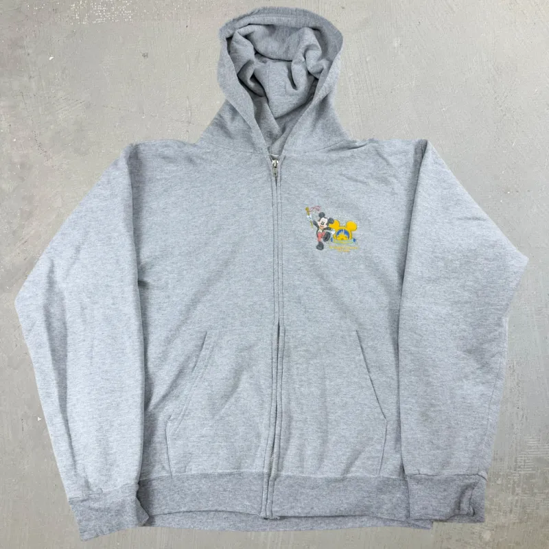 J- Vintage Disney Walt Disney World Happies Celebration Zip Up Hoodie - M sold by HG Vintage