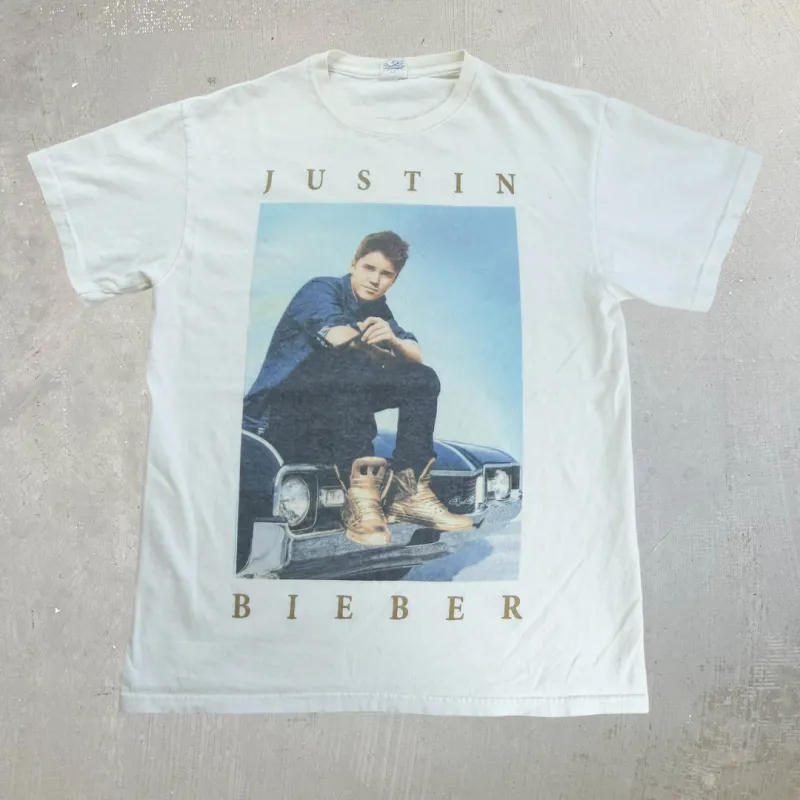 J- '13 Justin Bieber Believe Tour Picture Tee - M made by HG Vintage