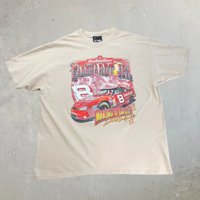 J- Vintage '00 Nascar Dale Earnhardt Jr Budweiser Car Tee - 2XL made by Nascar
