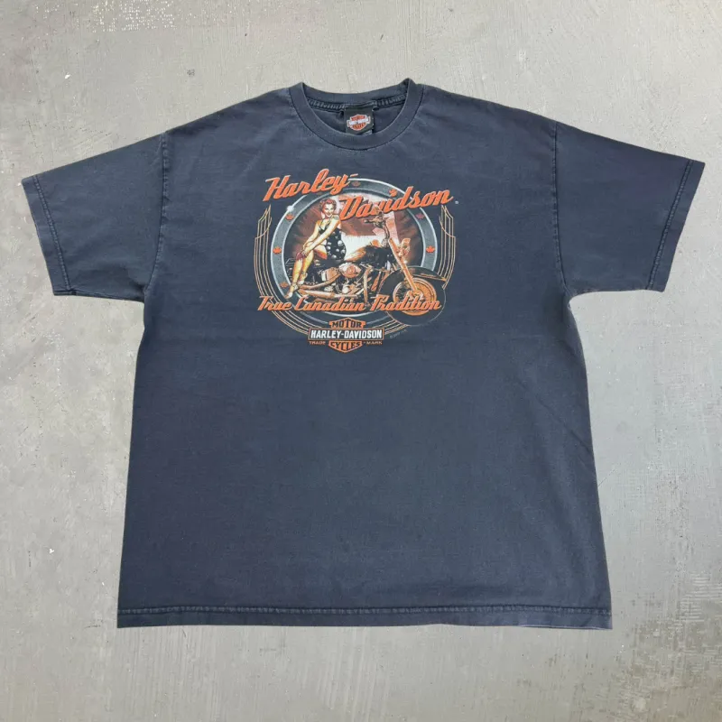 J- Vintage '07 Harley Davidson Owen Sound Ontario Graphic Tee - XL sold by HG Vintage