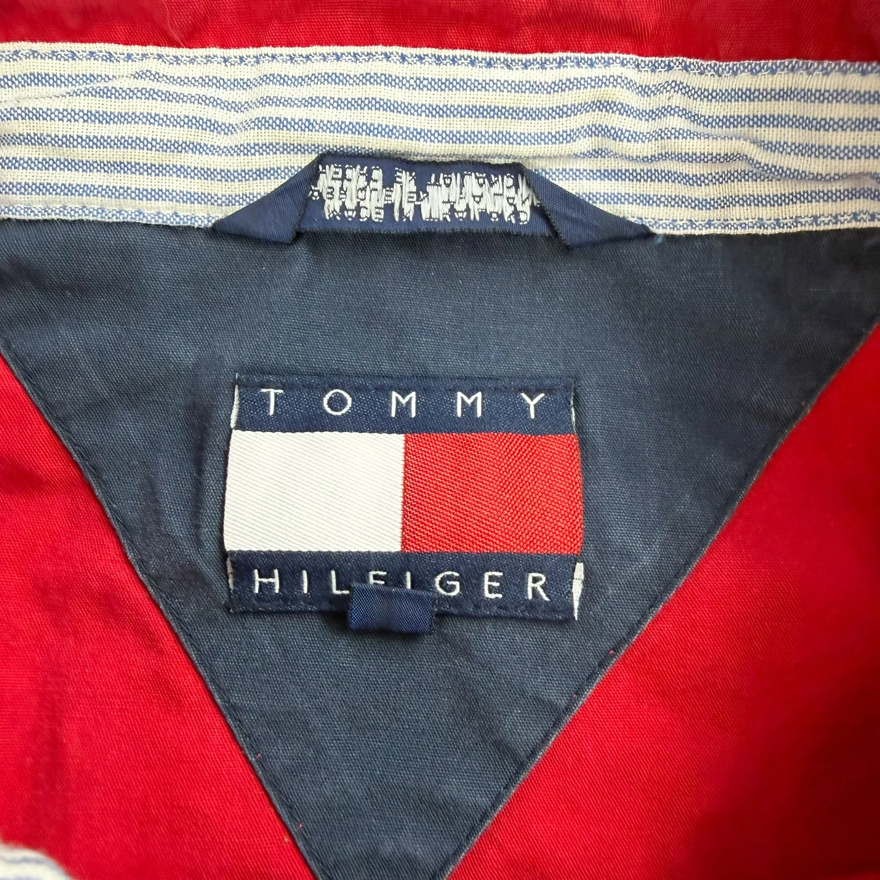 J- Vintage Tommy Hilfiger Red Zip Up Harrington Jacket - 2XL sold by HG Vintage product image thumbnail 3
