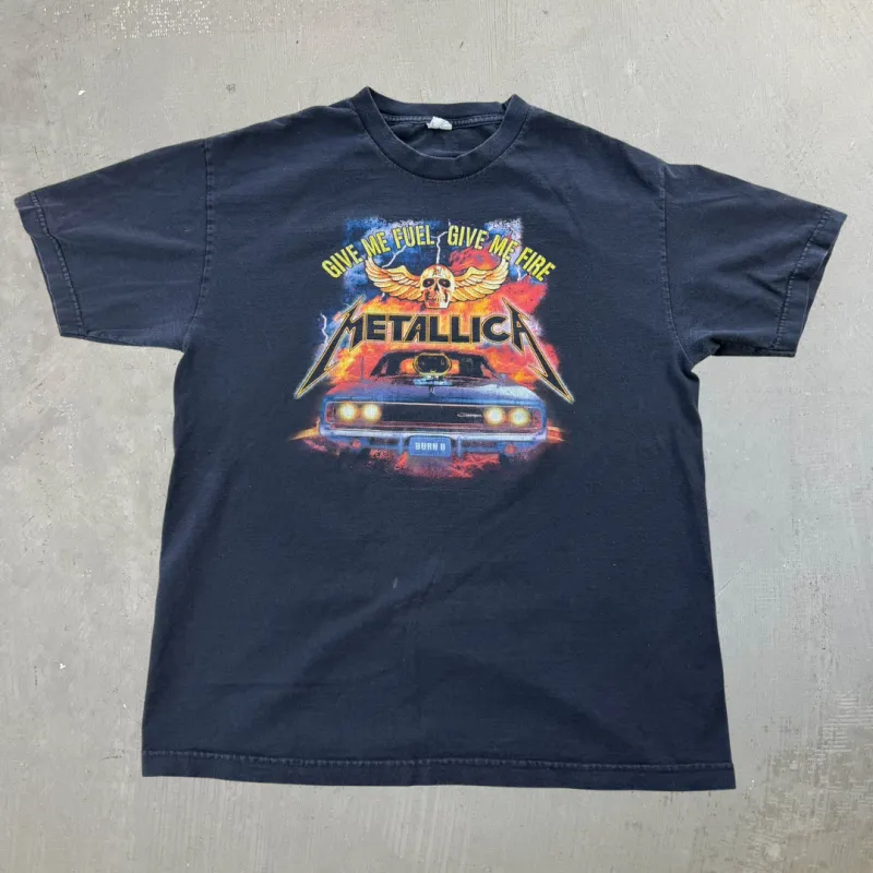 J- Vintage '05 Metallica Give Me Fuel Car Tee - M made by HG Vintage