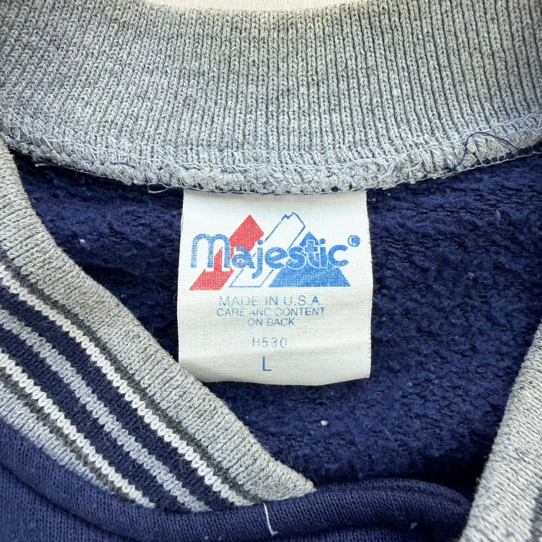 J- Vintage '99 Yankees World Series Champions MLB Majestic Made In USA Bomber Jacket - L sold by HG Vintage product image thumbnail 5