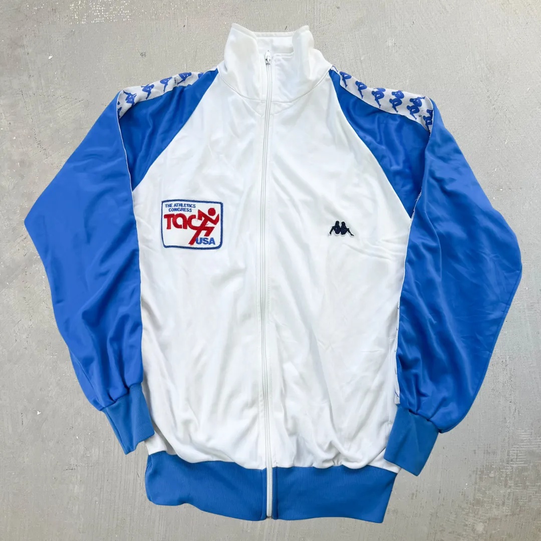 J- Vintage Kapp USA Athletic Congress Zip Up Track Jacket Jacket - L sold by HG Vintage
