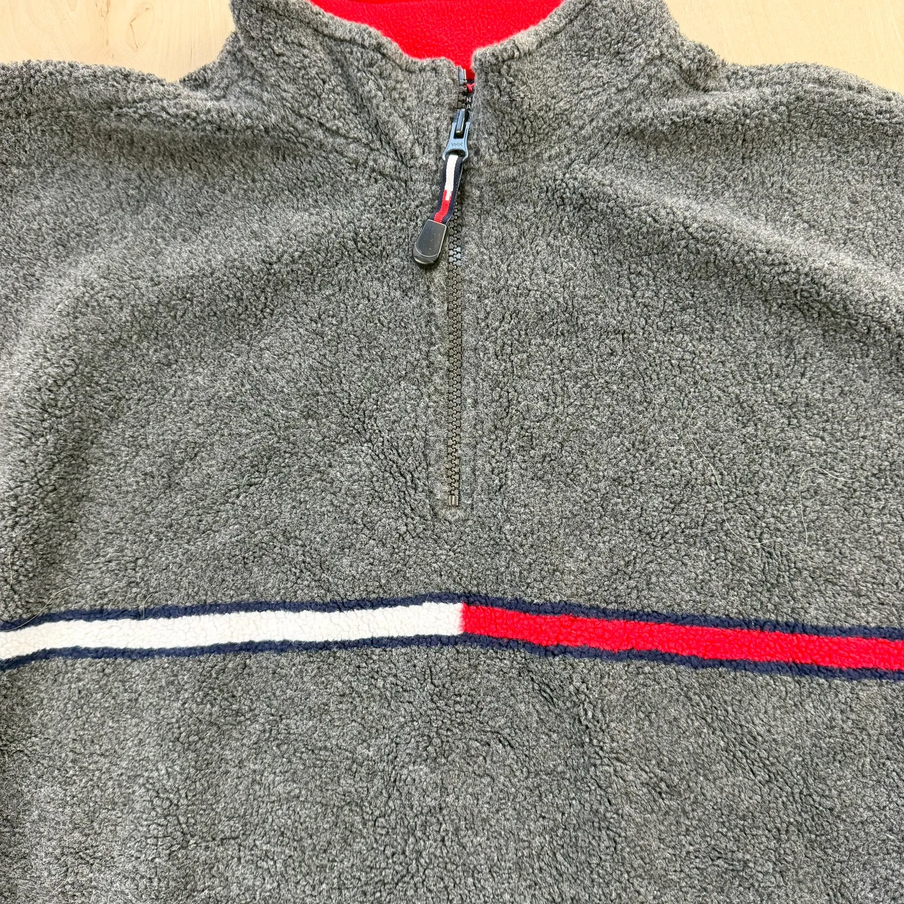 J- Vintage Tommy Hilfiger Cold Stop Quarter Zip Sherpa Polar Fleece - L sold by HG Vintage product image thumbnail 2
