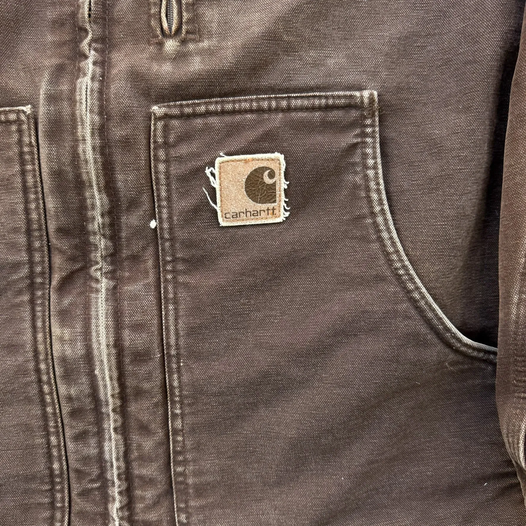 J- Vintage Carhartt Sherpa Lined Zip Up Work Jacket - L sold by HG Vintage product image thumbnail 3