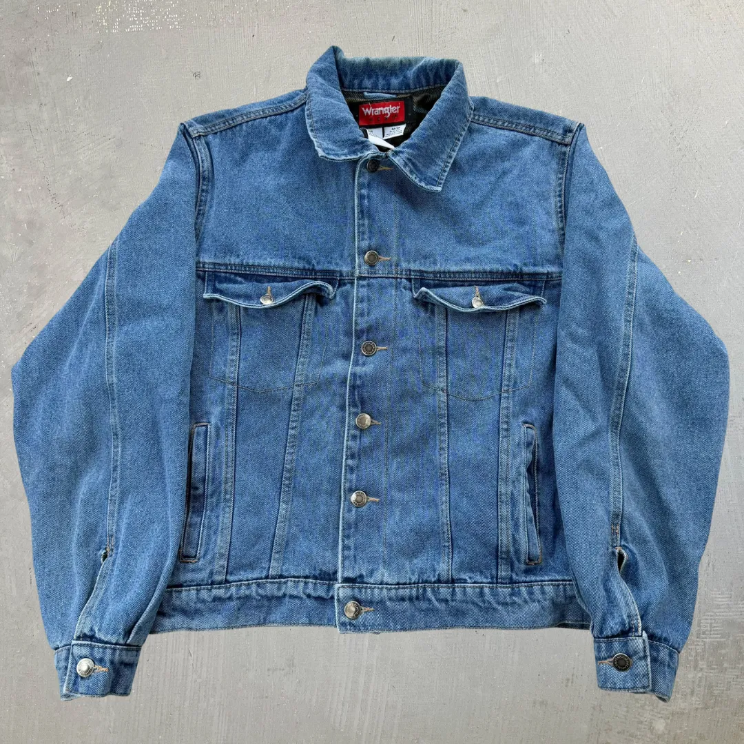 J- Vintage Wrangler Hero Flannel Lined Denim Jacket - M sold by HG Vintage