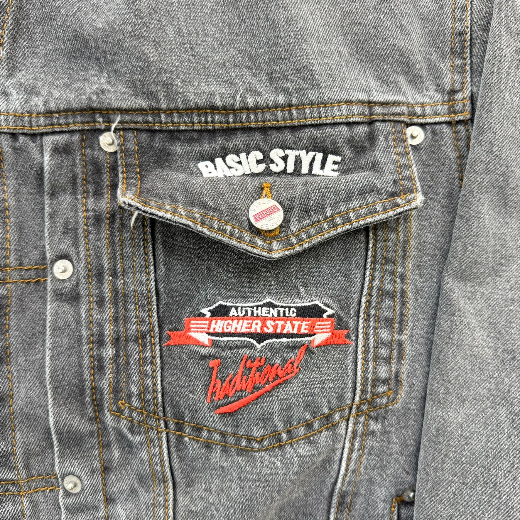 J- Vintage Higher State Authentic Black Denim Jacket - S sold by HG Vintage product image thumbnail 2