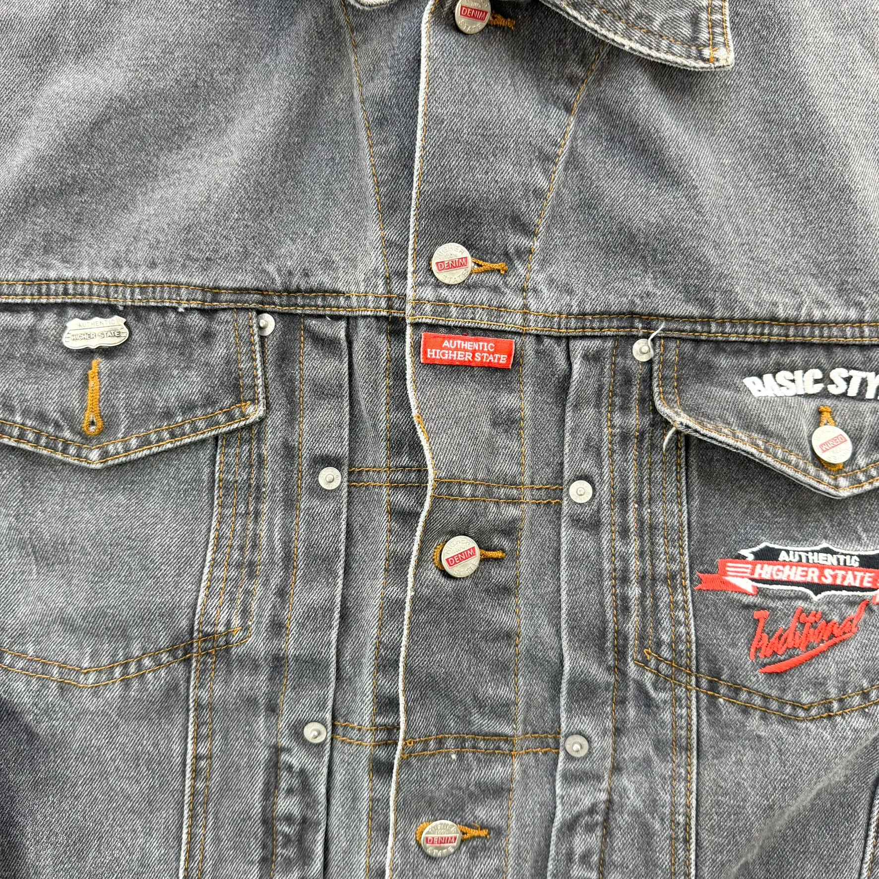 J- Vintage Higher State Authentic Black Denim Jacket - S sold by HG Vintage product image thumbnail 4