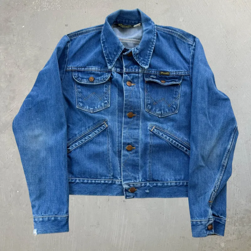 J- Vintage Wrangler No Fault Denim Made In USA Denim Jacket - S sold by HG Vintage
