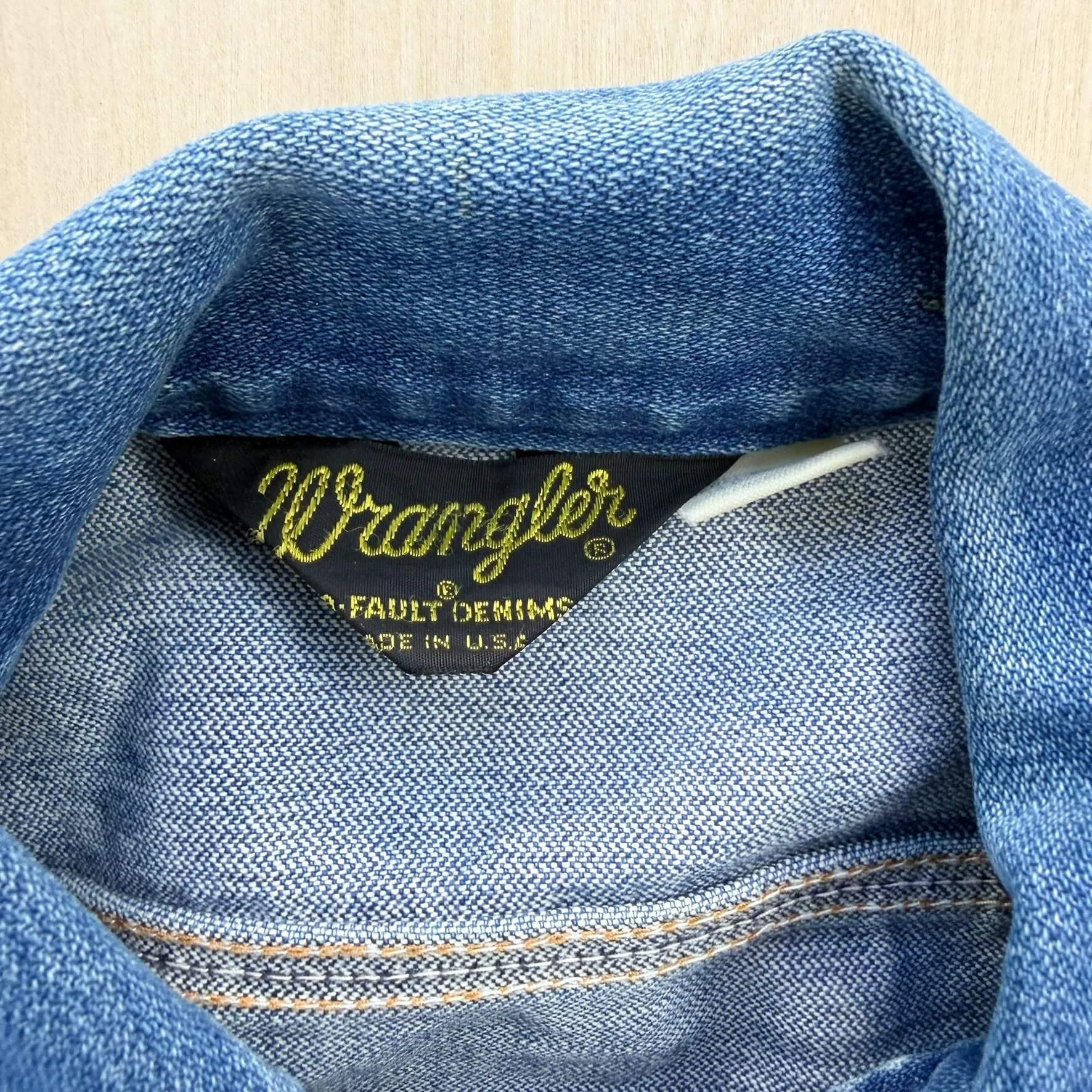 J- Vintage Wrangler No Fault Denim Made In USA Denim Jacket - S sold by HG Vintage product image thumbnail 4