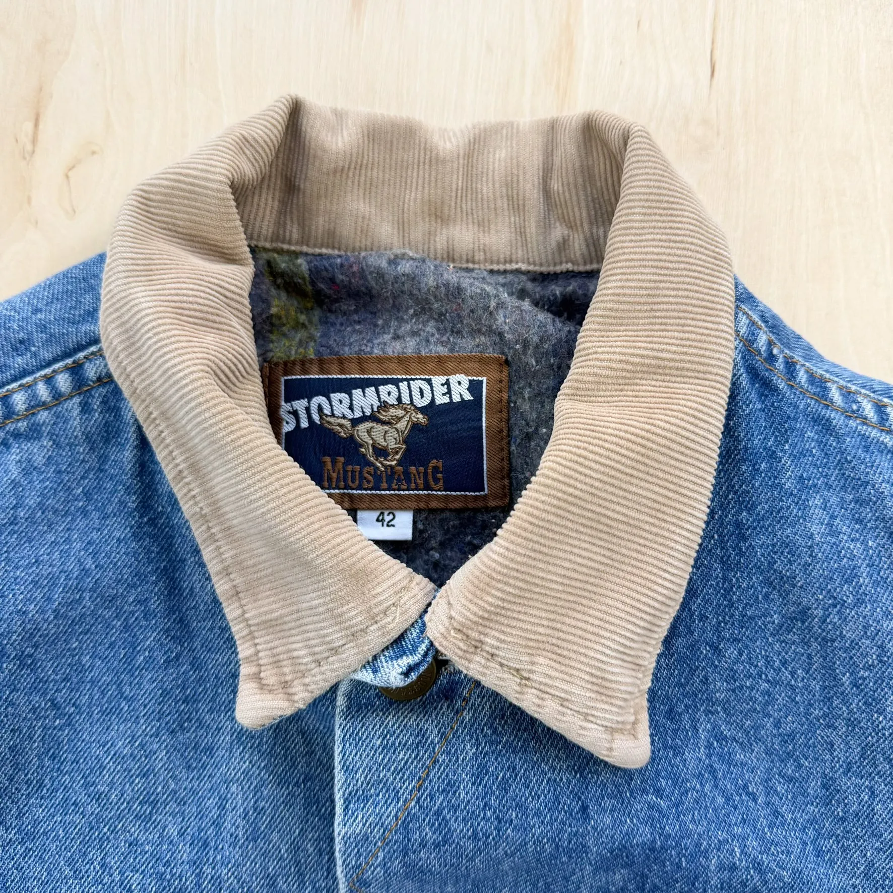 J- Vintage Mustang Storm Rider Blanket Lined Denim Jacket - 42 sold by HG Vintage product image thumbnail 2