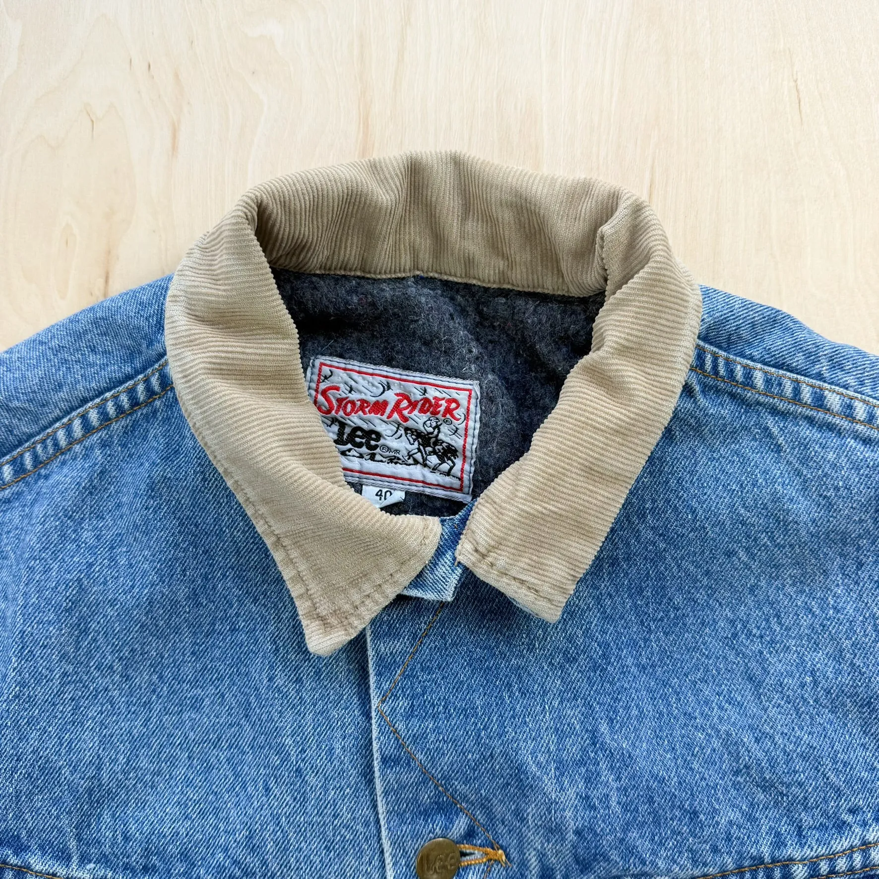 J- Vintage Lee Storm Rider Blanket Lined Denim Jacket - 40/M sold by HG Vintage product image thumbnail 2