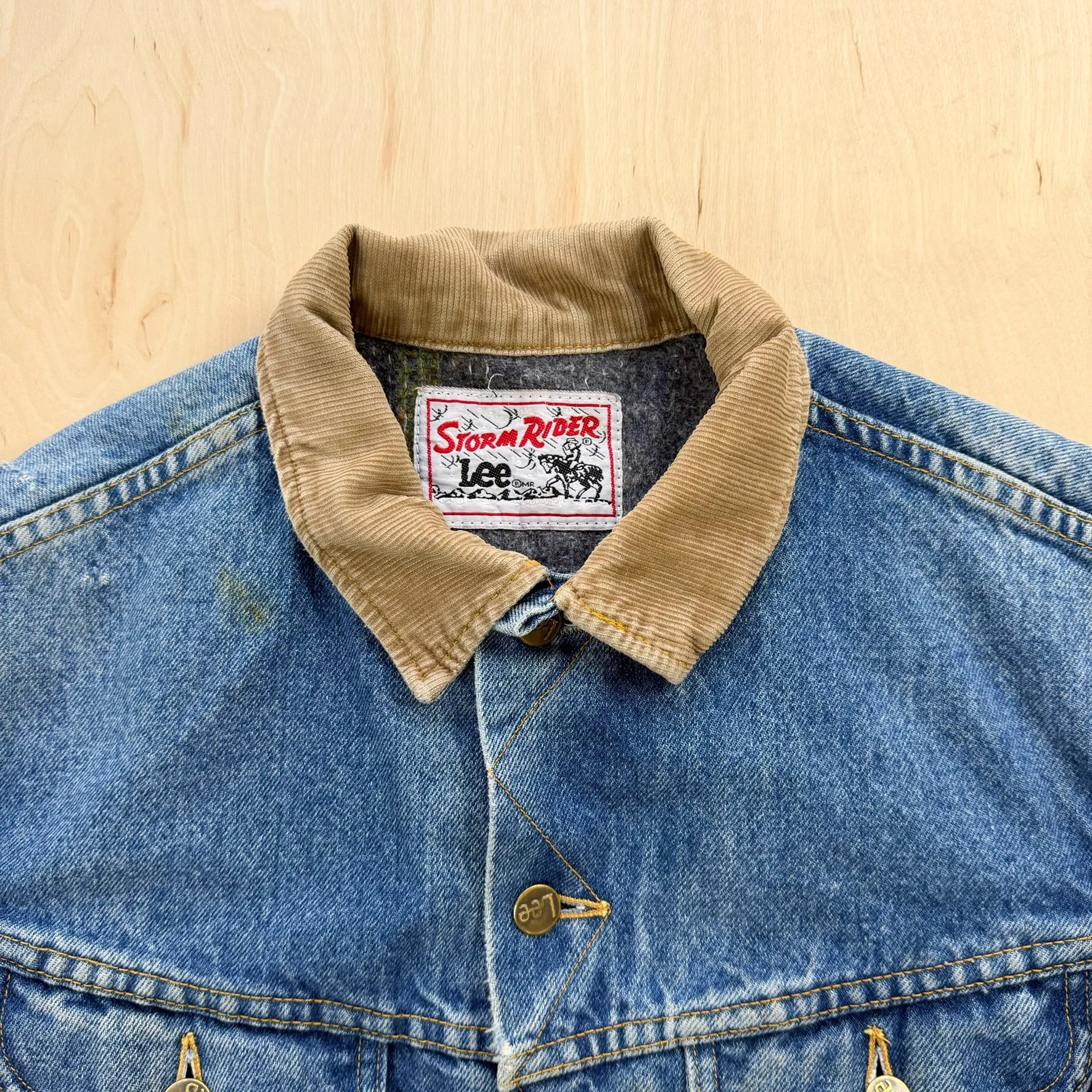 J- Vintage Lee Storm Rider Blanket Lined Denim Jacket - M sold by HG Vintage product image thumbnail 2