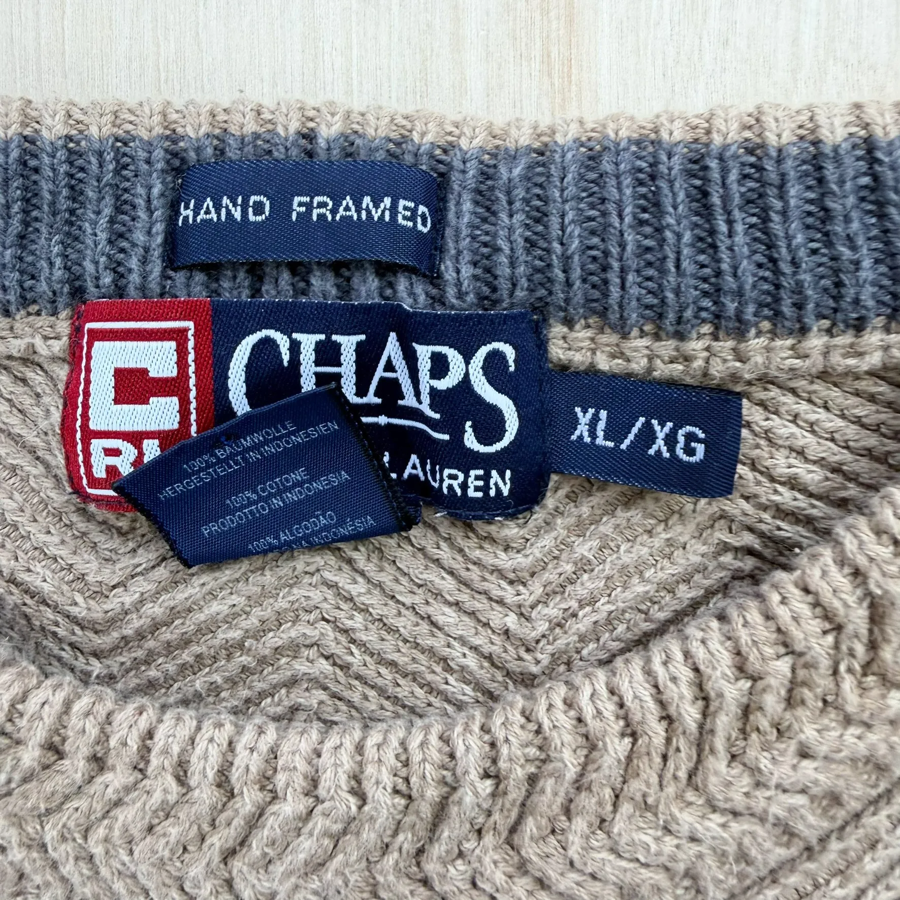 J- Vintage Chaps Polo Ralph Lauren Knit Sweater- XL sold by HG Vintage product image thumbnail 3