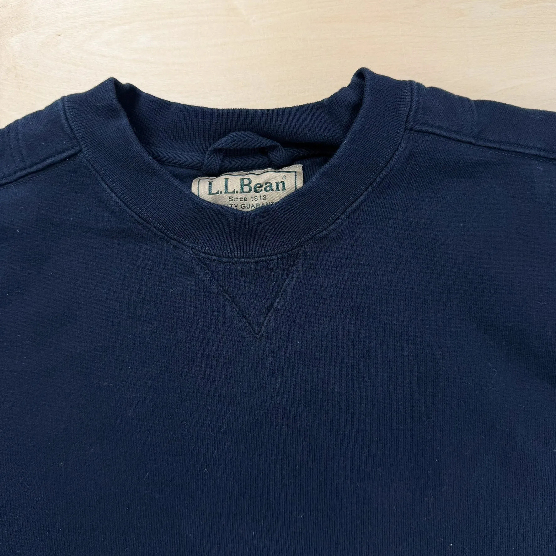 J- Vintage LL Bean Blank Navy Crewneck - 2XL sold by HG Vintage product image thumbnail 2